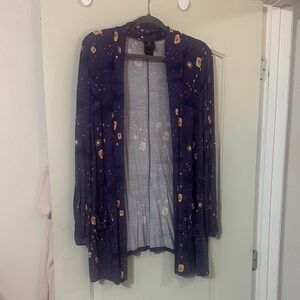 Disney Tangled Purple Starry Women's Cardigan
